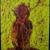 Family Portrait (2012); 101cm x 76cm; Printmaking ink, oil paint, fabric paint, liquin and linsid on canvas