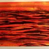 Title: Untainted land of the elder spirits I (2013)Size: 144cm X 79cm. Medium: Print making ink, emulsion, fabric paint, liquin, linseed oil and oil on canvas. (35) [SOLD]