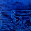 Death of the mermaid II; 240cm X 150cm (2012); Oil + mixed paints on canvas.