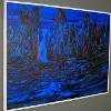 Title: Padare reMidzimu (Where the spirits meet) (2013);Size: 200cm X 150cm; Medium: Print making ink, fabric paint, liquin, linseed oil and oil on canvas; (8)