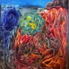 Powerful Spiritual Protection (2010); 144.5cm x 180cm; Oil on canvas
