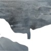 Land of the living beings (2009) 122cm x 41 / 85.5 cm Shaped canvas Oil on board.